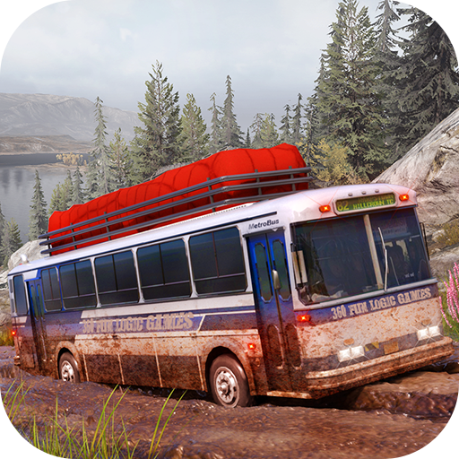 Mud Bus Driving Offroad Game. icon