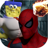 Spongebob Fight Spiderman &amp; Legends 🤜🕷️ icon