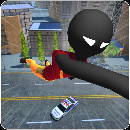 Stickman Rope Hero - Grand stickman crime mafia icon