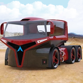 Futuristic Cargo Truck Logging: Hill Climb Driving icon