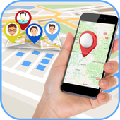 GPS Tracker app, Share My Location, GPS MAPS icon