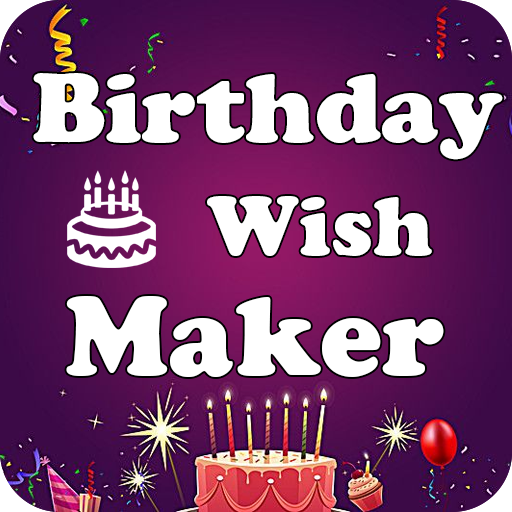 Birthday Wish Maker With Image &amp; Quotes icon