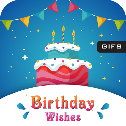 Happy Birthday GIF: Happy Birthday Cards App icon