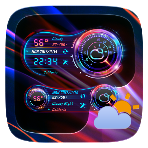 Speed Meter GO Weather Widget Theme icon