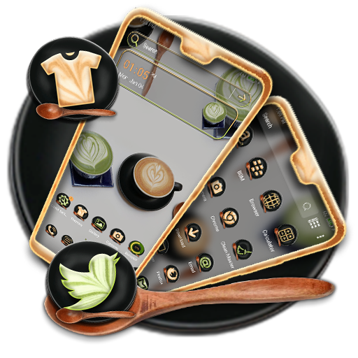 Coffee Heart Launcher Theme icon