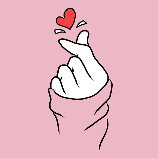 Girly Finger Heart Wallpaper icon