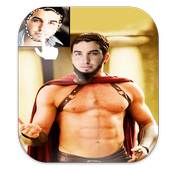 Body Builder Face collage icon