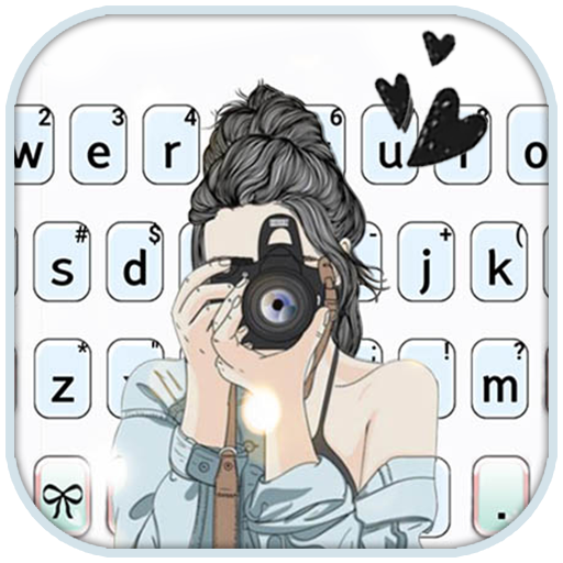 Fundo do Teclado Camera Girl icon