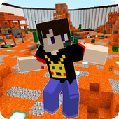 Volcano RUN parkour. Map for Minecraft PE icon
