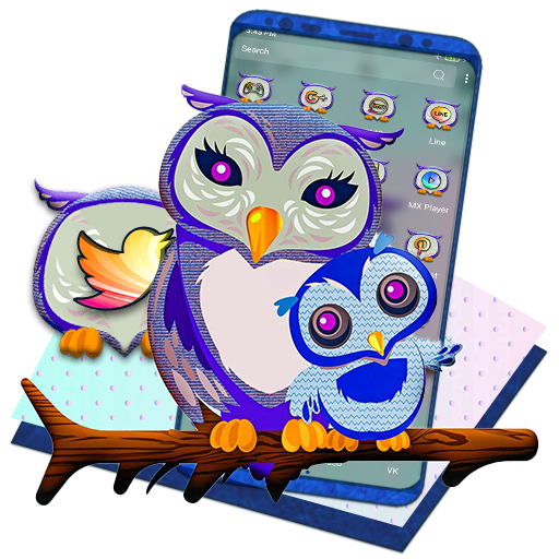 Cute Owl Launcher Theme icon