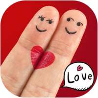 Red Lover Finger Romantic Heart Theme on 9Apps