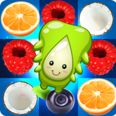 Fruity Nibblers Fruits Line icon