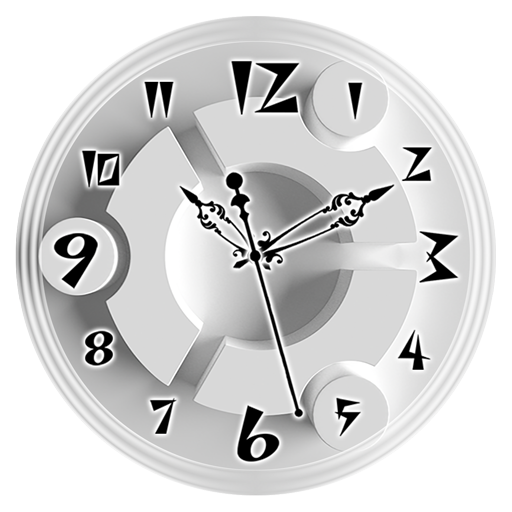White Clock Live Wallpaper icon