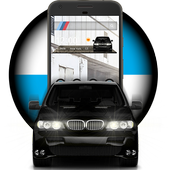 Black X5 Bumer Fast SUV Car Launcher Theme icon