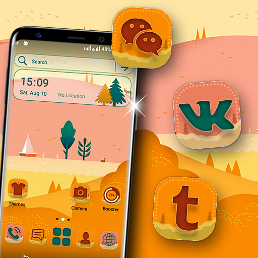 Illustration Landscape Launcher Theme icon