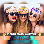 Flower Crown Camera - Collage Photo Grid Mixer Pro icon