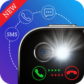 Flash Blinking on Call &amp; SMS Auto Flashlight Alert icon