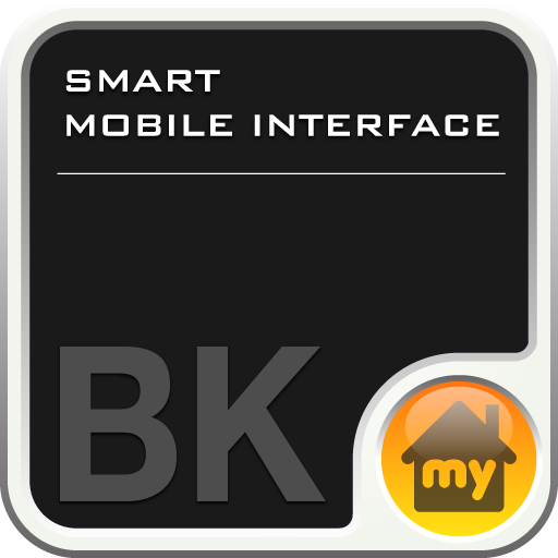 SMART MOBILE INTERFACE -Black icon
