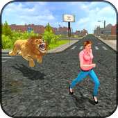 Angry Lion Dangerous Attack Simulator