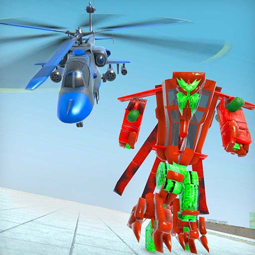 US Helicopter Robot Car Game icon