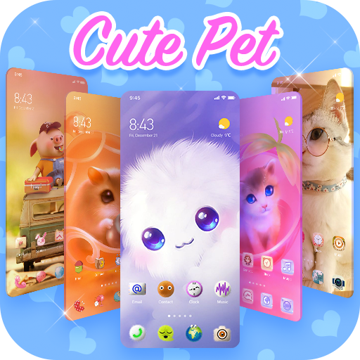 Cute Pets Themes - customized cat&amp;doggy Wallpapers icon
