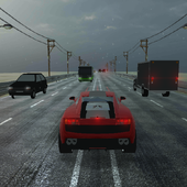 Super highway speed racer icon