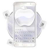 Silver Glass Apple icon