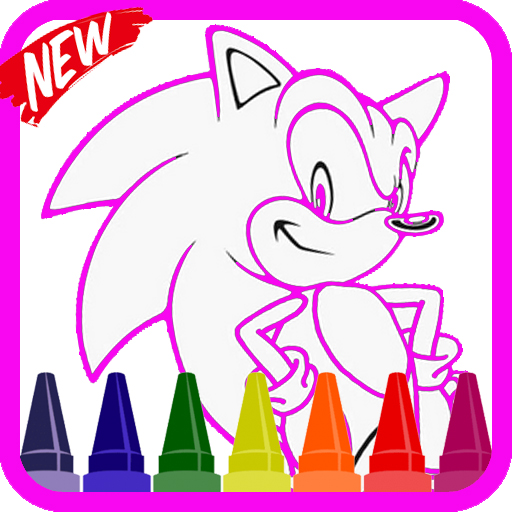 Coloring Soni The Hedgehogs Heros icon
