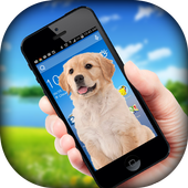 Dog On Screen أيقونة