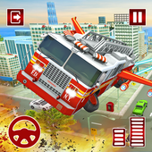 Flying Fire Fighter Rescue Truck icon