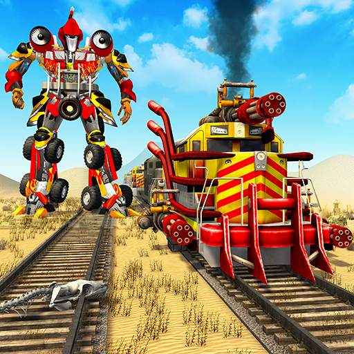 US Army Train Robot Transform Shooting Game icon