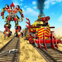 US Army Train Robot Transform Shooting Game