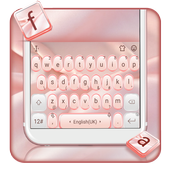 Stylish Rose Gold Keyboard Theme icon