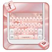 Stylish Rose Gold Keyboard Theme