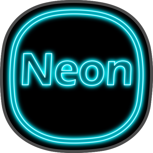 Neon icon pack ligth Blue theme  top to 2019 icon