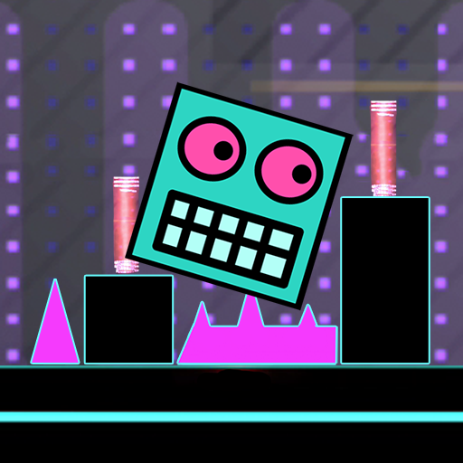 Crazy forward-funny click square jump combat game icon