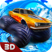 Monster Truck Water Slide Driving Simulator icon