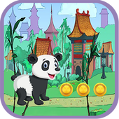 Super panda : adventure world run icon