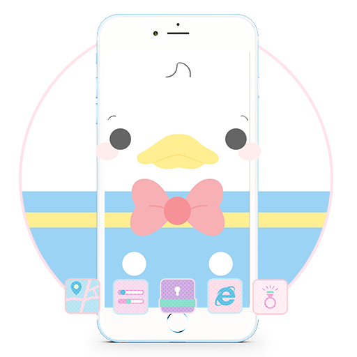 Adorable Duck Face Emoji Theme icon