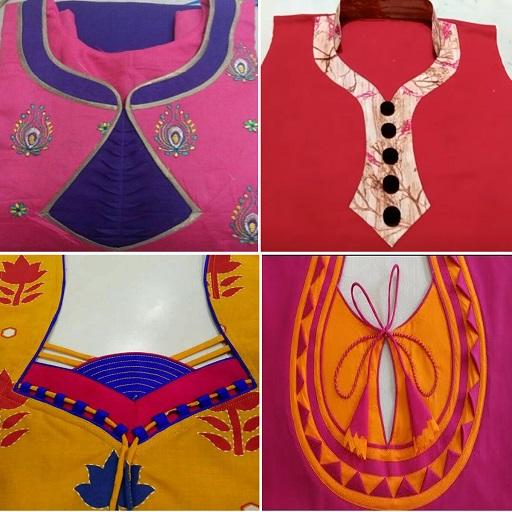 Unique Neck Design for Lady Suit icon