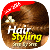 Hair Style Step By Step आइकन
