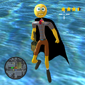 Flying Stickman Sponge  Rope Hero Gangstar Crime icon