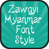 Zawgyi Myanmar Font Style icon
