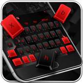 Teclado rojo negro