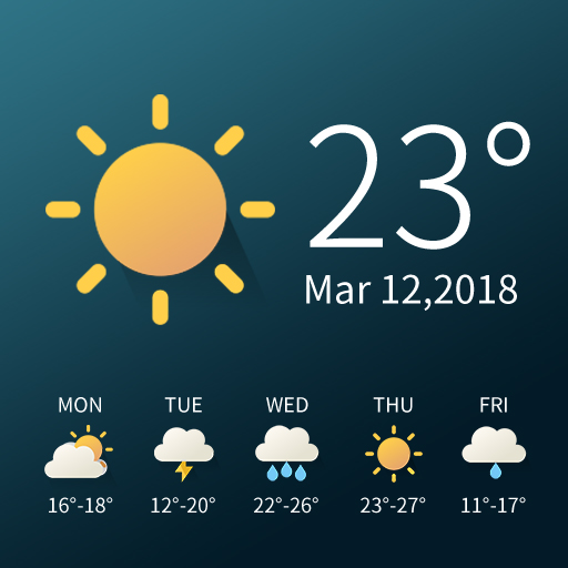 Real-time weather temperature report &amp; widget icon
