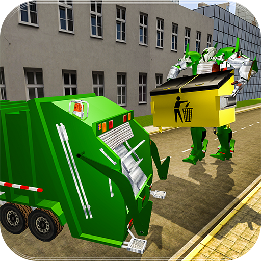 Real Robot Transformation Garbage Truck Driving 3D icon