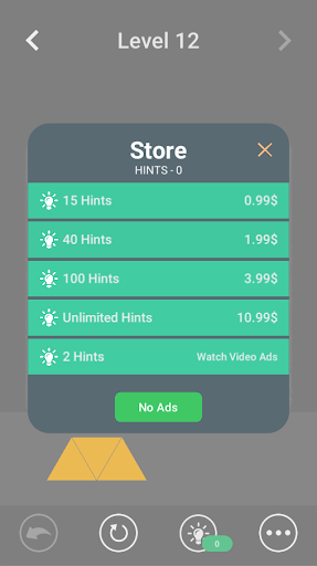 Triangle Paper Blocks Fixing Puzzle screenshot 1