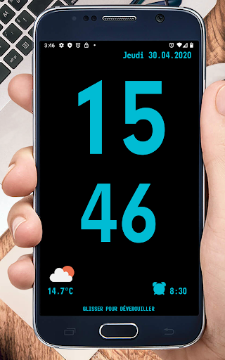 Horloge pour l'écran de verrouillage screenshot 3