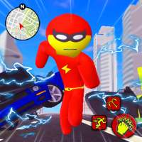 Flash Speed Stickman Rope Hero