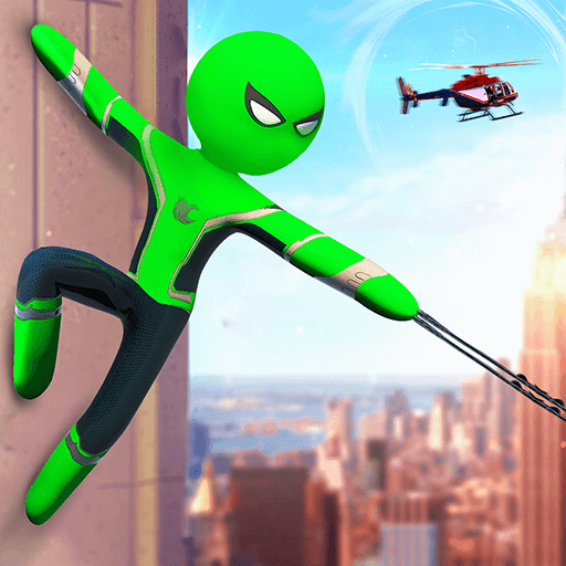 Stickman Ice Hero Crime City - Rope Hero icon